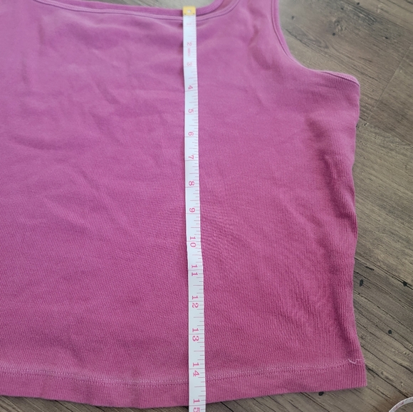 Old Navy Ribbed Pink Tank Size 2X - Picture 2 of 5